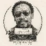 Detailed pencil illustration of a man with glasses at a typewriter, with philosophical words on his face and the paper reading I TYPE, WHAT I LIKE